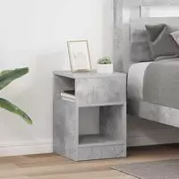 vidaXL Beistelltisch 2 stk. Beton Grau 30,5 x 30 x 45 cm Holzwerkstoff