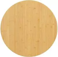 vidaXL Tischplatte &Oslash;70x4 cm Bambus