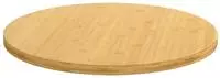 vidaXL Tischplatte &Oslash;90x2,5 cm Bambus