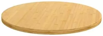 vidaXL Tischplatte rund Bambus &Oslash;90x2,5cm (352684)