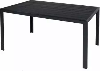 INDA-Exclusiv Non-Wood Gartentisch Aluminium anthrazit-schwarz 150x90cm