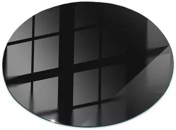 Tulup Runde Tischplatte aus Glas, schwarz, &Oslash;50cm (010010820100000019080)