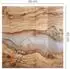 Tulup Tischplatte Naturholz mit Harz, Glas, 60x60cm (010010820020000282236)