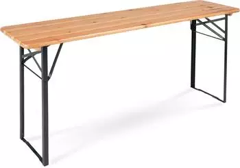 Stagecaptain BBT-170 Hirschgarten Bierzelttisch klappbar, Holz natur, 170cm (00103543)