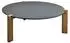 Brafab Domino Loungetisch rund, Teak, anthrazit/natur, Ø 90cm (1294-73)