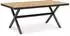 Idimex Isola Gartentisch 180x100cm WPC/Aluminium grau/natur (800001108934)