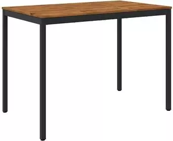 vidaXL Gartenbar-Tisch natur und schwarz 147x88,5x105cm (901349)
