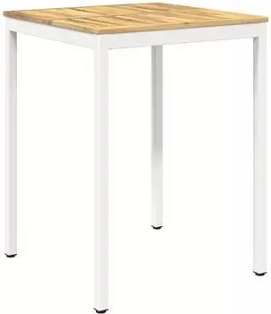 vidaXL Gartenbar-Tisch wei&szlig; 80x80,5x105cm Massivholz Akazie (901777)