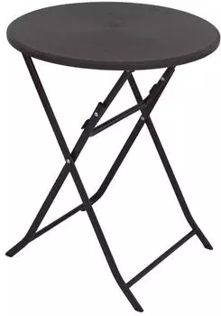 Trutzholm Klapptisch rund, grau, Holzoptik, &Oslash; 60cm (6965)