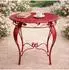 DanDiBo Bistrotisch Rosso rund, Metall, rot, 70cm (96711)