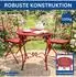 DanDiBo Bistrotisch Rosso rund, Metall, rot, 70cm (96711)