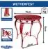 DanDiBo Bistrotisch Rosso rund, Metall, rot, 70cm (96711)
