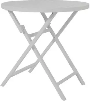 Brafab Wilkie Klapptisch rund Aluminium hellgrau &Oslash;72cm (6933-71)