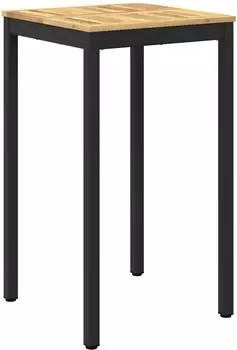 vidaXL Gartenbar-Tisch Akazie wei&szlig;/schwarz 60x60,5x105cm (901772)