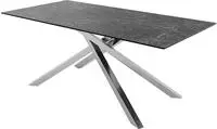 DELIFE Outdoortisch Edge 200x100 cm Keramik Laminam&reg; Nero Greco Anthrazit