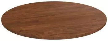 vidaXL Runde Tischplatte Eichenholz dunkelbraun &Oslash;60x1,5cm (342968)