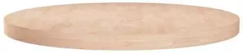 vidaXL Runde Tischplatte Massivholz Eiche unbehandelt &Oslash;70x4cm (342911)