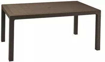 Keter Melody Gartentisch rechteckig, Polypropylen, braun (204122)