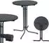 Trutzholm Stehtisch klappbar, Stahl, anthrazit, Ø80cm / H110cm (8958)