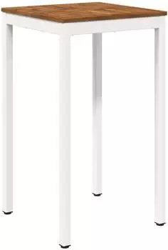 vidaXL Gartenbar-Tisch natur und wei&szlig; 60x60,5x105cm (901332)