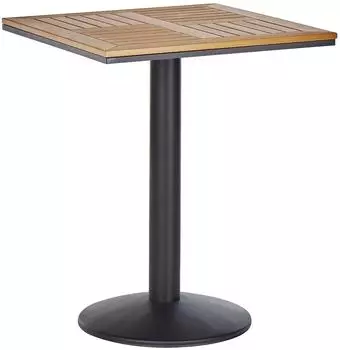 Beliani Bistrotisch Palmi 60x60cm Holzoptik braun (268157)