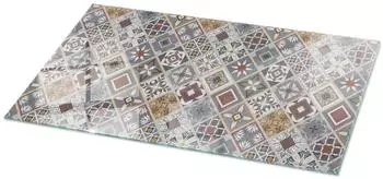 Tulup Glasplatte rechteckig, Mosaik mit Ornamenten, 100x50cm (010010820040000020950)