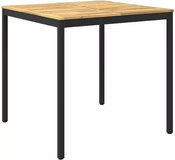 vidaXL Gartenbar-Tisch wei&szlig; und schwarz 110x108,5x105cm (901780)