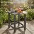 Outsunny Outdoor-Beistelltisch HDPE, rechteckig, grau, 48x37x46cm