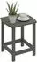 Outsunny Outdoor-Beistelltisch HDPE, rechteckig, grau, 48x37x46cm