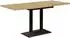 Mäusbacher Big Bistro Metall Bistrotisch ausziehbar, Asteiche/schwarz matt, 120-160x75x70cm (65658721-0)