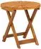 vidaXL Bistrotisch natur Ø45x45cm Akazien-Massivholz