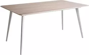 Beliani Rodallo Gartentisch Sinterstein Travertinoptik 160x90cm