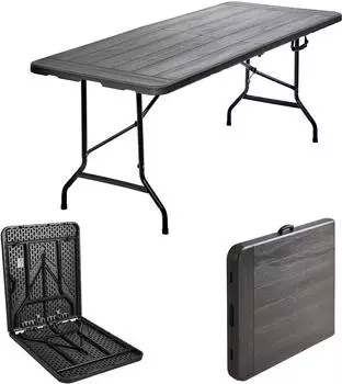 Trutzholm Klapptisch Holzoptik grau 180x75cm (3970)