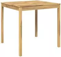 vidaXL Gartenbar-Tisch Wei&szlig; gewaschen 110 x 108,5 x 105 cm