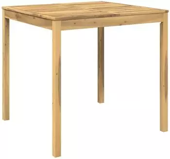vidaXL Gartenbar-Tisch wei&szlig;, Akazien-Massivholz, 110x108,5x105cm