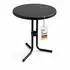 Gardissimo Klapptisch Sevelit-Platte Schiefer-Optik, rund 60cm