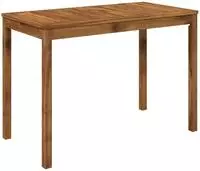 vidaXL Gartentisch Natur 108,5 x 55 x 75 cm Massivholz Akazie