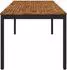 vidaXL Gartentisch 147x88,5x75cm, natur/schwarz (901322)