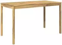 vidaXL Gartenbar-Tisch Wei&szlig; gewaschen 180 x 88,5 x 105 cm