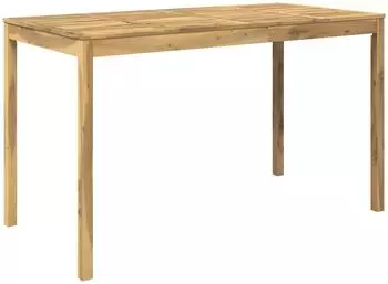 vidaXL Gartenbar-Tisch 180x88,5x105cm Akazien-Massivholz, wei&szlig;