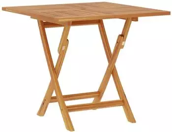 vidaXL Klappbarer Gartentisch Teakholz 90x90x75cm
