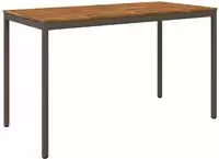 vidaXL Gartenbar-Tisch NAARDEN Natur und Kaffee 180 x 88,5 x 105 cm