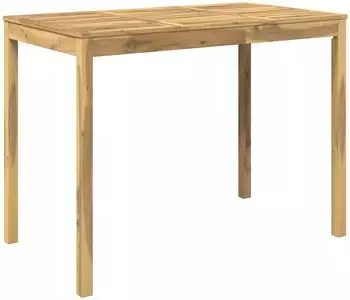 vidaXL Gartenbar-Tisch wei&szlig; 141x80,5x105cm Akazien-Massivholz