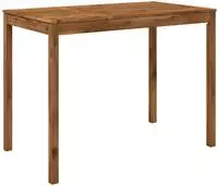vidaXL Gartenbar-Tisch Natur 141 x 80,5 x 105 cm Massivholz Akazie
