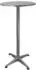 Chefgastro Stehtisch höhenverstellbar & klappbar, rund, Aluminium/MDF, silber, Ø60cm, 75-115cm (RYL3-02)