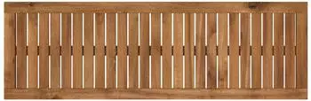 vidaXL Tischplatte rechteckig 108,5x35x2cm Akazienholz massiv