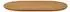 vidaXL Tischplatte oval 120x70x3,5cm Teakholz massiv