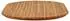 vidaXL Tischplatte oval 120x70x3,5cm Teakholz massiv