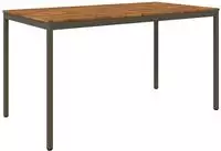 vidaXL Gartenbar-Tisch Natur und Kaffee 196 x 100,5 x 105 cm