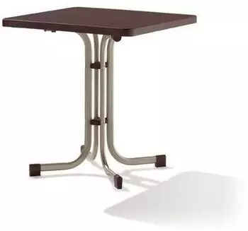 Sieger Boulevard Klapptisch quadratisch, Mecalit Pro, champagner 70x70cm